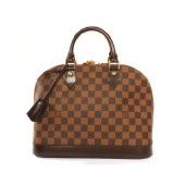 【2010年秋冬新作】　Louis Vuitton 激安 ルイヴィトン 新品　ダミエ アルマ ハンドバッグ ダークブラウン N53151
