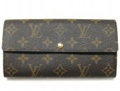 2011年春夏新作　Louis Vuitton 激安　ルイヴィトン 新品　モノグラム　長財布　ポルトフォイユ・サラ　レオパード　ルージュフォーヴィスト　M60106