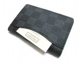 09新作！LOUIS　VUITTON　ルイヴィトン 新品　ダミエ・グラフィット　カード名刺入れ　オーガナイザー　ドゥ　ポッシュ　N63075