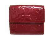 Louis Vuitton 激安　ルイヴィトン 新品　ヴェルニ　財布　Wホック　ポルトフォイユ・エリーズ　ポムダムール　M93529