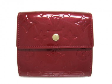 Louis Vuitton 激安　ルイヴィトン 新品　ヴェルニ　財布　Wホック　ポルトフォイユ・エリーズ　ポムダムール　M93529