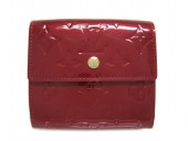 Louis Vuitton 激安　ルイヴィトン 新品　ヴェルニ　財布　Wホック　ポルトフォイユ・エリーズ　ポムダムール　M93529