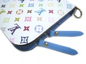 Louis Vuitton 激安　ルイヴィトン 新品　マルチカラー　財布　ポルトフォイユ・アンソリット　ブロンｘレザン（ブルー）　M93749