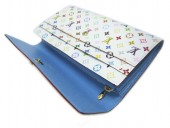 Louis Vuitton 激安　ルイヴィトン 新品　マルチカラー　財布　ファスナー付き長札　ポルトフォイユ・サラ　ブロンｘレザン（ブルー）　M93742