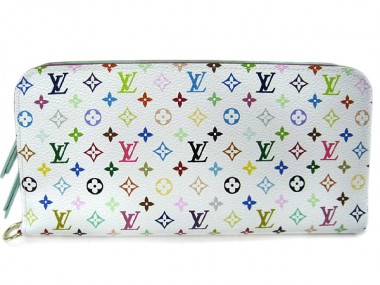 Louis Vuitton 激安　ルイヴィトン 新品　マルチカラー　財布　ポルトフォイユ・アンソリット　ブロンｘアニス（ライトブルー）　M93753