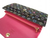Louis Vuitton 激安　ルイヴィトン 新品　マルチカラー　財布　ファスナー付き長札　ポルトフォイユ・サラ　ノワールｘグルナード　M93747