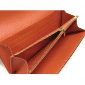 2011年春夏新作　Louis Vuitton 激安　ルイヴィトン 新作 人気 新品 通販＆送料込　マルチカラー　モノグラム・マルチカラー　ポルトフォイユ・サラ　長札　ファスナー財布　ブロンｘオランジュ（オレンジ）　M60272