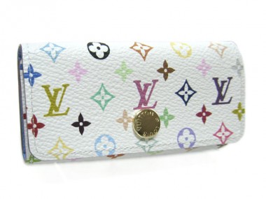 Louis Vuitton 激安　ルイヴィトン 新品　マルチカラー　4連キーケース　ミュルティクレ4　ブロンxレザン（ブルー）　M93730