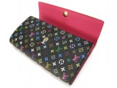 Louis Vuitton 激安　ルイヴィトン 新品　マルチカラー　財布　ファスナー付き長札　ポルトフォイユ・サラ　ノワールｘグルナード　M93747
