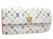 Louis Vuitton 激安　ルイヴィトン 新品　マルチカラー　財布　ファスナー付き長札　ポルトフォイユ・サラ　ブロンｘリッチ（ピンク）　M93744