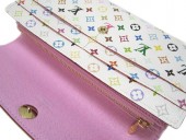 Louis Vuitton 激安　ルイヴィトン 新品　マルチカラー　財布　ファスナー付き長札　ポルトフォイユ・サラ　ブロンｘリッチ（ピンク）　M93744