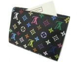 Louis Vuitton 激安　ルイヴィトン 新品　マルチカラー　カードケース　名刺入れ　アンヴェロップ・カルト ドゥ ヴィジット　ノワールｘグルナード（ピンク）　M66561