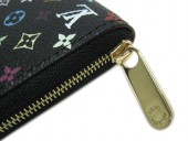 Louis Vuitton 激安　ルイヴィトン 新品　モノグラム・マルチカラー　コインケース　ジッピー・コインパース　ノワールｘグルナード（ピンク）　M93740