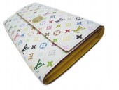 Louis Vuitton 激安　ルイヴィトン 新品　マルチカラー　財布　ファスナー付き長札　ポルトフォイユ・サラ　ブロンｘシトロン（イエロー）　M93743