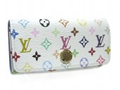 Louis Vuitton 激安　ルイヴィトン 新品　マルチカラー　4連キーケース　ミュルティクレ4　ブロンxレザン（ブルー）　M93730