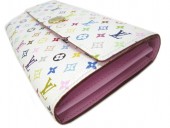 Louis Vuitton 激安　ルイヴィトン 新品　マルチカラー　財布　ファスナー付き長札　ポルトフォイユ・サラ　ブロンｘリッチ（ピンク）　M93744