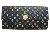 Louis Vuitton 激安　ルイヴィトン 新品　マルチカラー　財布　ファスナー付き長札　ポルトフォイユ・サラNM　ノワール　M93533