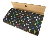Louis Vuitton 激安　ルイヴィトン 新品　マルチカラー　財布　ファスナー付き長札　ポルトフォイユ・サラNM　ノワール　M93533