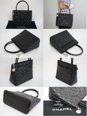 CHANEL シャネル 新作＆送料込 復刻トートバッグ ブラック×シルバー金具 A01806