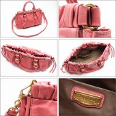 2011年春夏新作！miumiu 「ミュウミュウ 新作＆送料込」 2WAY ショルダーハンドバッグ【ROSA】RT0383