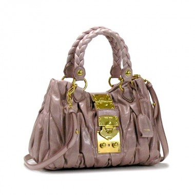 miu miu ミュウミュウ 新作＆送料込  N88 MATELASSE マトラッセ ハンドバッグ/ショルダーバッグ ARGILLA クレイ RN0473