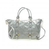 ミュウミュウ 新作＆送料込 MIUMIU　2wayトートバッグ アイボリー レザー RN0621