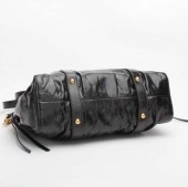 miu miu ミュウミュウ 新作＆送料込 X72 VITELLO LUX NERO ハンドバッグ ブラック RT0383