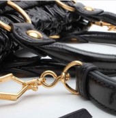 miu miu ミュウミュウ 新作＆送料込 X72 VITELLO LUX NERO ハンドバッグ ブラック RT0383