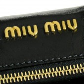 miu miu ミュウミュウ 新作＆送料込 RT0365 X72 VITELLO LUX GRAFITE ハンドバッグ グラファイトグレー