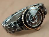 シャネル 新作＆送料込Chanel Watches J12 TT Black Ceramic Num Markers Ladies Japanese Quartz腕時計 J-CH0034