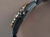 シャネル 新作＆送料込 Chanel J12 TT Black Ceramic Num Markers Ladies Japanese Quart腕時計 J-CH0044