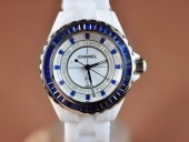 シャネル 新作＆送料込 Chanel J12 Joaillerie Ladies White/Blue/Blue Jap Quartz腕時計J-CH0052