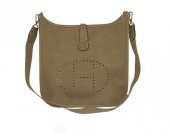 HERMES Evelyne エルメス 新作＆送料込　エヴリンⅡ ダークグレー トゴ シルバー金具 HRB-i035