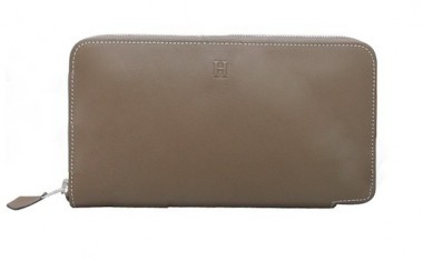 エルメス 新作＆送料込 ラウンドファスナー長財布 シルバー金具 HRQ-q023