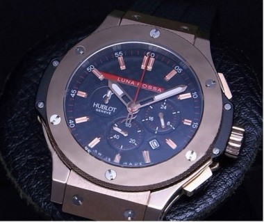 HUBLOT　ビッグ・バン ルナロッサ PG 薄ブルーコーティング クオーツ hb007