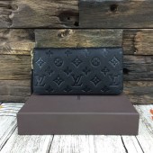 ルイヴィトン ジッピー･ウォレット カーフスキン モノグラム カードケース 小銭入れ 長財布 ブラックM60571