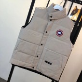 カナダグース レディース オフベージュ 男女兼用 新作＆送料込人気 婦人服 ダウンベスト canadagoose048