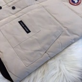 カナダグース レディース オフベージュ 男女兼用 新作＆送料込人気 婦人服 ダウンベスト canadagoose048