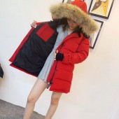 カナダグース レディース 赤色 新作＆送料込人気 婦人服 ダウンジャケット canadagoose028