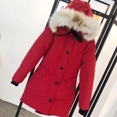 カナダグース レディース 赤色 新作＆送料込人気 婦人服 ダウンジャケット canadagoose036