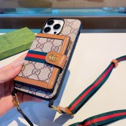 GUCCI 携帯 新作 通販＆送料込 iphone13-iphone15promax 携帯 ケース 手帳型カバー （スマートフォン）GUIP002