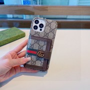 GUCCI 携帯 新作 通販＆送料込 iphone13-iphone15promax 携帯 ケース 手帳型カバー （スマートフォン）GUIP001