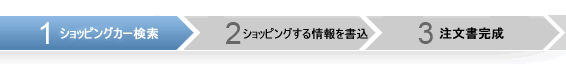 ショッピングの流れ--ショッピングカーを調べます